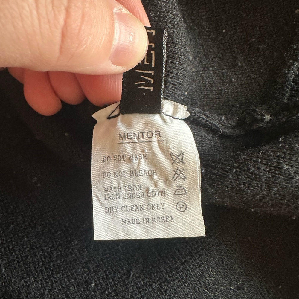Mentor Black Wool Crewneck Sweater View 3